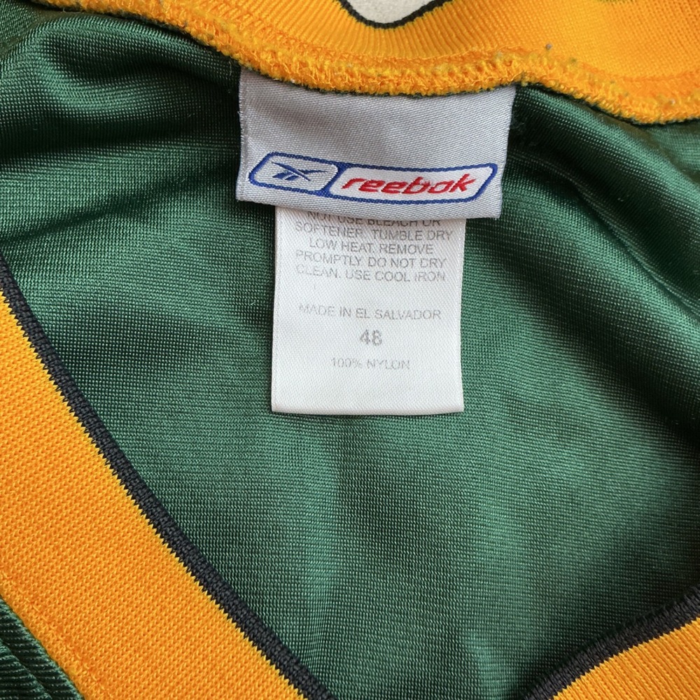 Reebok Seattle SuperSonics Ray Allen 34 NBA Basketball Jersey Green Size 48 L - Picture 9 of 11